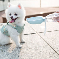 HKM-0001085 Portable Pet Water Bottle with Large Bowl Design and Eco-Friendly Lanyard