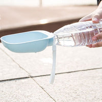 HKM-0001085 Portable Pet Water Bottle with Large Bowl Design and Eco-Friendly Lanyard