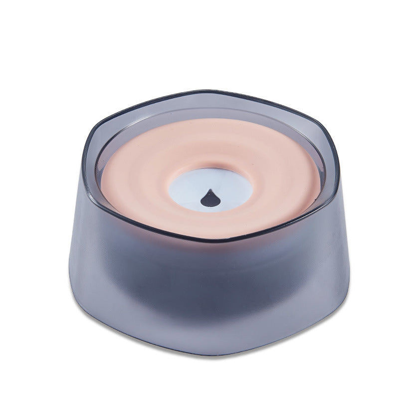 HKM-0001213 Pet Buoyancy Water Bowl for Cats and Small Dogs - Splash-proof, Moisture-proof, Large Capacity Drinking Solution