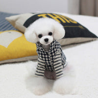 HKM-0001597 Cozy Cotton Plaid Vest with Peach Heart Design for Dogs