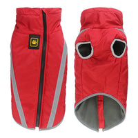 HKM-0003389 Reflective Padded Warm Jacket for Dogs - Blue, Turmeric, Red, Rose Red, Sizes XL to 6XL