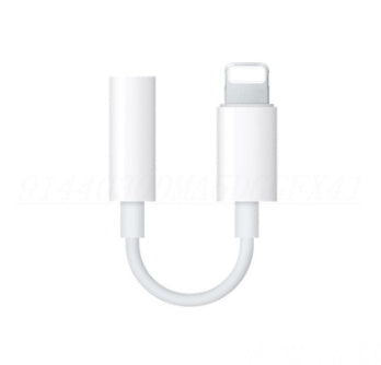 HKM-000339 Lightning to 3.5mm Headphone Adapter for iPhone - 0.2M Length, Plug and Play TPU Rubber Connector