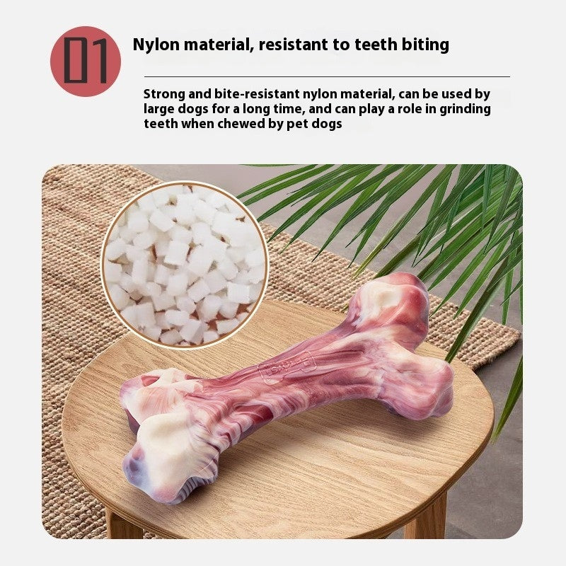 HKM-0003645 Durable Nylon Chew Toy for Medium to Large Dogs - Bite-Resistant Nibbling Toy