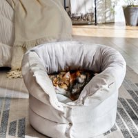 HKM-0005053 Cylindrical Multifunctional Pet Bed ¨C Cozy All-Season Cat House with Removable Plush Interior