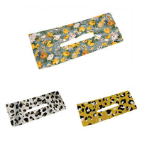 HKM-000531 Lightweight Retro Floral Print Headband for Comfortable Hair Management