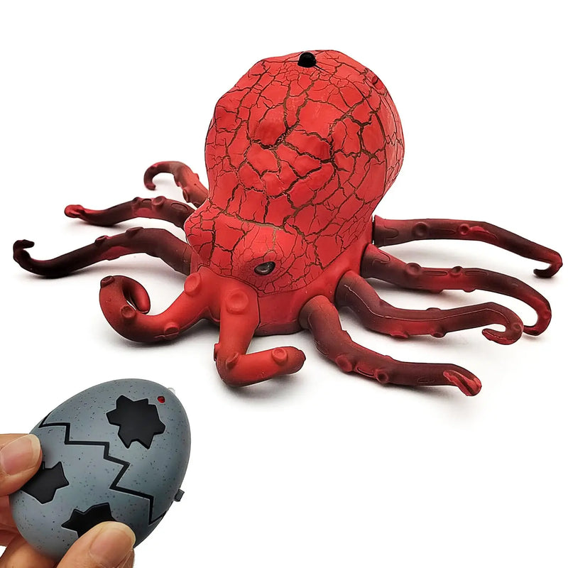 HKM-000595 Remote Control Infrared Crawling Octopus Toy with Light, Battery Operated, 20M Range, Suitable for Ages 2 and Up