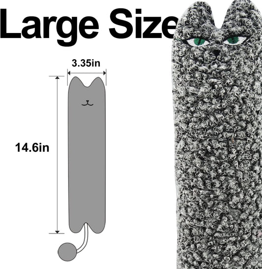 HKM-0008253 Cat Shaped Catnip Pillow Toy for Indoor Cats and Kittens – Soft, Safe, and Anxiety-Relieving