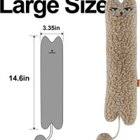 HKM-0008253 Cat Shaped Catnip Pillow Toy for Indoor Cats and Kittens – Soft, Safe, and Anxiety-Relieving