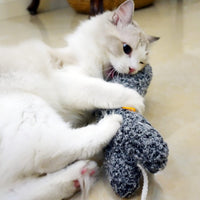 HKM-0008253 Cat Shaped Catnip Pillow Toy for Indoor Cats and Kittens – Soft, Safe, and Anxiety-Relieving