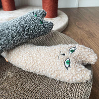 HKM-0008253 Cat Shaped Catnip Pillow Toy for Indoor Cats and Kittens – Soft, Safe, and Anxiety-Relieving