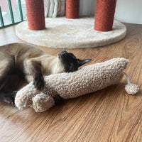 HKM-0008253 Cat Shaped Catnip Pillow Toy for Indoor Cats and Kittens – Soft, Safe, and Anxiety-Relieving