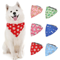 HKM-0008381 Cartoon Pet Saliva Towel - Triangular Shape, Multiple Colors Available