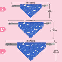 HKM-0008381 Cartoon Pet Saliva Towel - Triangular Shape, Multiple Colors Available