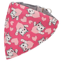 HKM-0008381 Cartoon Pet Saliva Towel - Triangular Shape, Multiple Colors Available