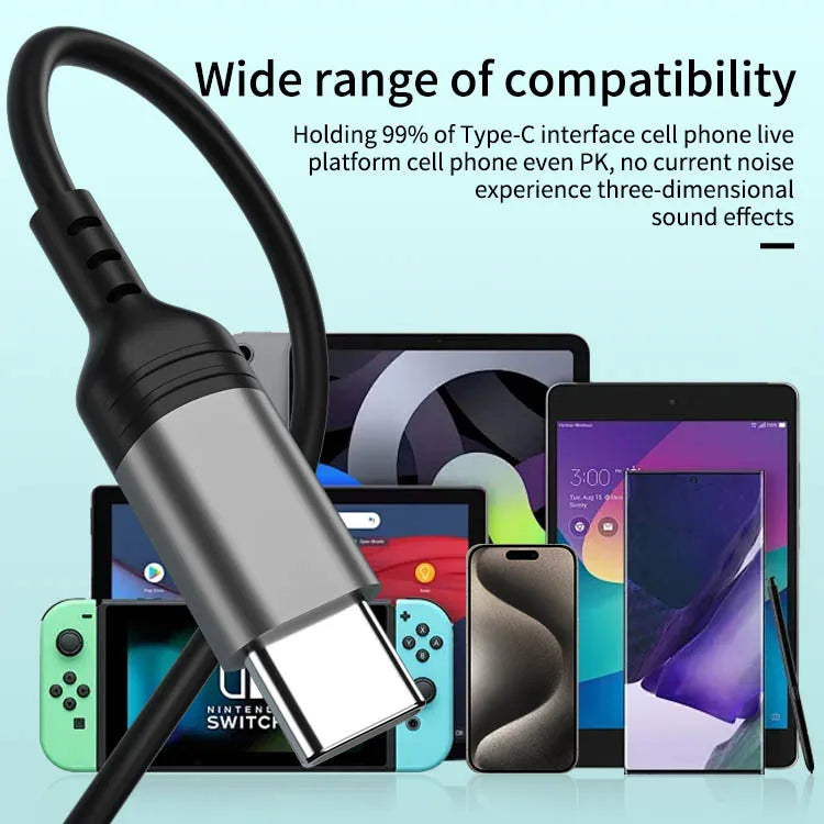 HKM-000851 Wired In-Ear Microphone Earphones for Live Broadcast, K-Song, Singing, and Gaming
