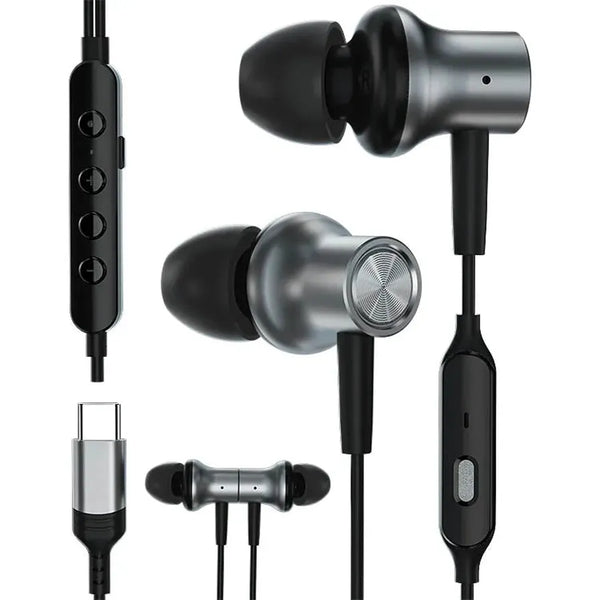 HKM-000851 Wired In-Ear Microphone Earphones for Live Broadcast, K-Song, Singing, and Gaming