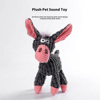 HKM-0010429 Puppy Plush Toy - Bite-Resistant Molar Relief with Multiple Color Options