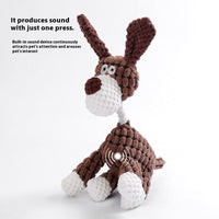 HKM-0010429 Puppy Plush Toy - Bite-Resistant Molar Relief with Multiple Color Options