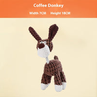 HKM-0010429 Puppy Plush Toy - Bite-Resistant Molar Relief with Multiple Color Options