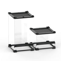 HKM-0010813 Transparent Glass Cylinder for Climbing Pets - Turtle & Lizard Feeding Box
