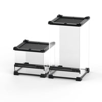 HKM-0010813 Transparent Glass Cylinder for Climbing Pets - Turtle & Lizard Feeding Box