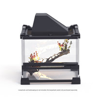 HKM-0010813 Transparent Glass Cylinder for Climbing Pets - Turtle & Lizard Feeding Box
