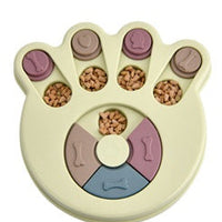 HKM-0010941 Pet Slow Feeder Dog Bowl in Pink, Green, and Blue - Interactive Turntable Design for Engaging Mealtime