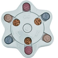 HKM-0010941 Pet Slow Feeder Dog Bowl in Pink, Green, and Blue - Interactive Turntable Design for Engaging Mealtime