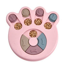 HKM-0010941 Pet Slow Feeder Dog Bowl in Pink, Green, and Blue - Interactive Turntable Design for Engaging Mealtime