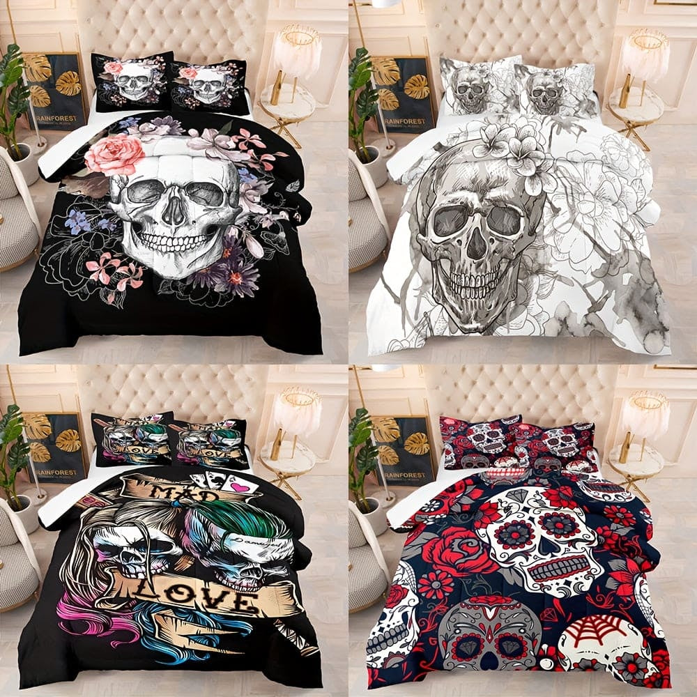 HKM-001107 Cartoon Anime Digital Print Bed Sheet and Pillowcase Set - 3 Pieces