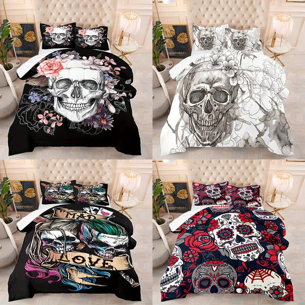 HKM-001107 Cartoon Anime Digital Print Bed Sheet and Pillowcase Set - 3 Pieces