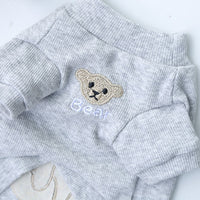 HKM-0011325 Warm Embroidered Bear Pet Shirt with Stripes in Multiple Colors