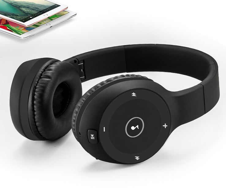 HKM-001299 Bluetooth T8 Stereo Headset with Built-in Microphone, Hi-Fi Sound, 40 Hours Playback, and Collapsible Design