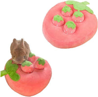 HKM-001299 Interactive Plush Strawberry Snuffle Mat for Dogs, Bunnies, and Guinea Pigs - Engage and Entertain