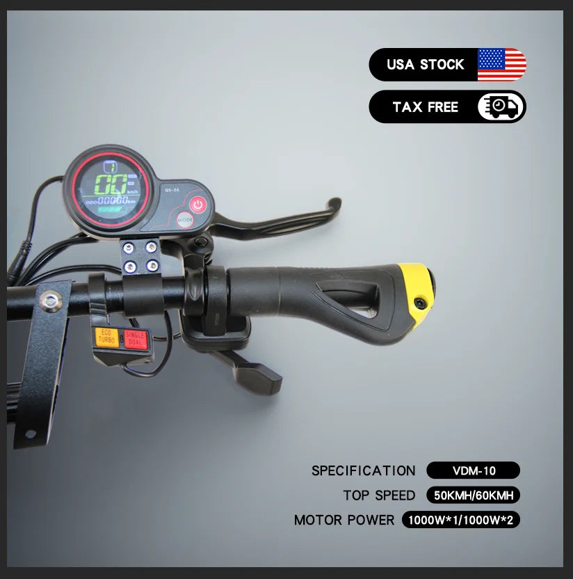 HKM-001299 Powerful 2000W Dual Motor Foldable Electric Scooter with 60-90km Range and 30-50Km/h Max Speed