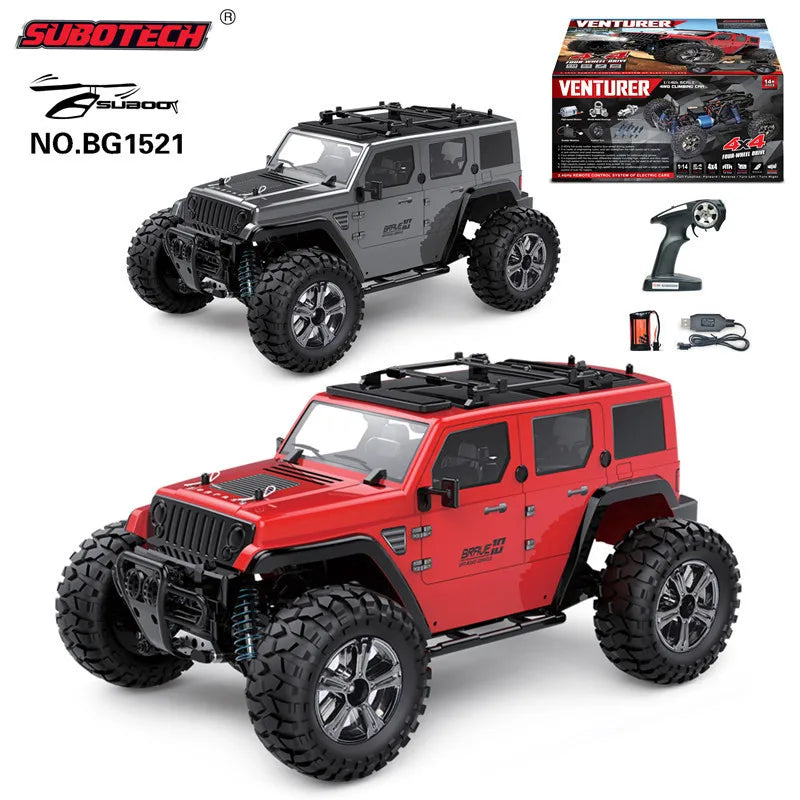 HKM-001363 1:14 Scale 4WD Remote Control Off-Road SUV - High Speed Electric Rock Climbing Vehicle