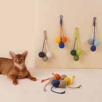 HKM-0014013 Interactive Cat Teaser Stick with Bite-Resistant Catnip Ball for Playful Kittens