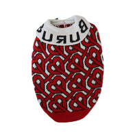 HKM-0014525 Cozy Wine Red Pet Sweater for Dogs - Comfortable Cotton Design in Various Sizes