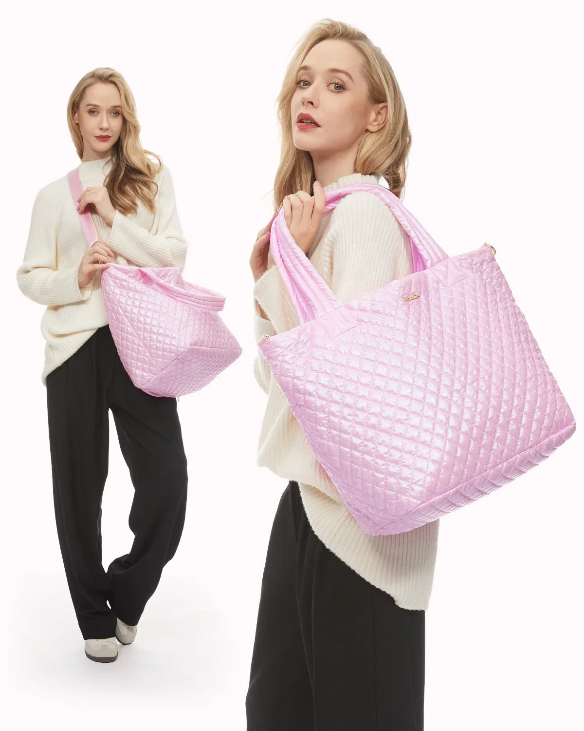 HKM-001491 Spacious 50L Tote Bag with Wet Pocket - Versatile Travel Handbag for Work and Gym