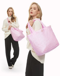 HKM-001491 Spacious 50L Tote Bag with Wet Pocket - Versatile Travel Handbag for Work and Gym