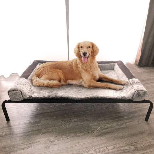 HKM-0015165 Washable Removable Pet Bed with Steel Frame and Oxford Cloth, Suitable for Pets Up to 15kg