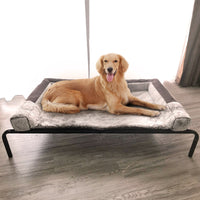 HKM-0015165 Washable Removable Pet Bed with Steel Frame and Oxford Cloth, Suitable for Pets Up to 15kg