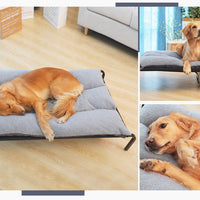 HKM-0015165 Washable Removable Pet Bed with Steel Frame and Oxford Cloth, Suitable for Pets Up to 15kg
