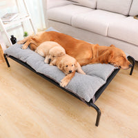 HKM-0015165 Washable Removable Pet Bed with Steel Frame and Oxford Cloth, Suitable for Pets Up to 15kg