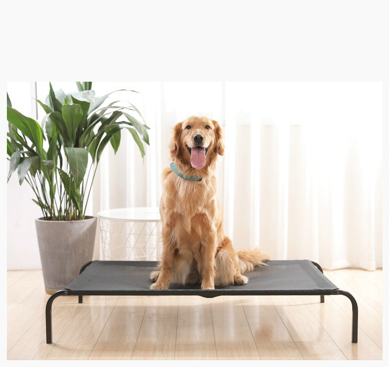 HKM-0015165 Washable Removable Pet Bed with Steel Frame and Oxford Cloth, Suitable for Pets Up to 15kg