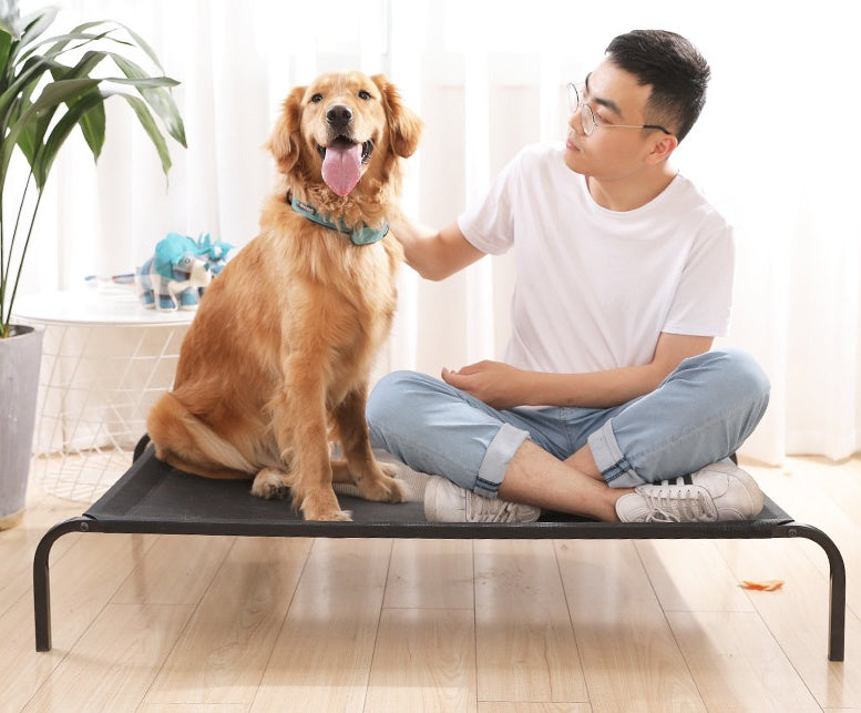 HKM-0015165 Washable Removable Pet Bed with Steel Frame and Oxford Cloth, Suitable for Pets Up to 15kg
