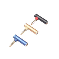 HKM-001619 3.5mm Male to Female 90 Degree Audio Adapter for Headphones and Devices