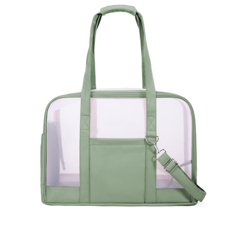 HKM-0018749 Travel-Friendly Breathable Pet Bag for Cats and Small Dogs - Soft, Comfortable, One-Shoulder Design