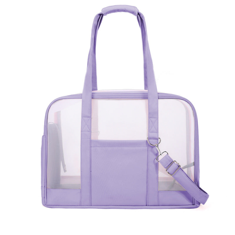 HKM-0018749 Travel-Friendly Breathable Pet Bag for Cats and Small Dogs - Soft, Comfortable, One-Shoulder Design