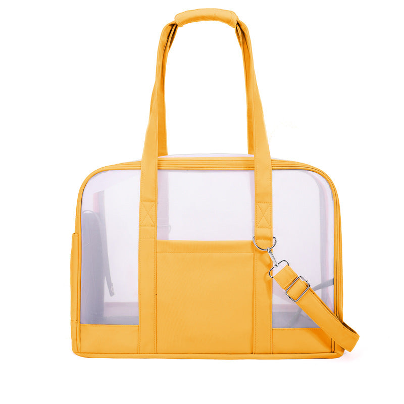 HKM-0018749 Travel-Friendly Breathable Pet Bag for Cats and Small Dogs - Soft, Comfortable, One-Shoulder Design